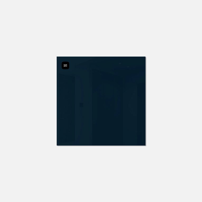 картинка Стеклянная магнитно-маркерная доска MG  BASIC, 35х35 см, цвет ночное небо, ral 5008 от магазина MarkGlass