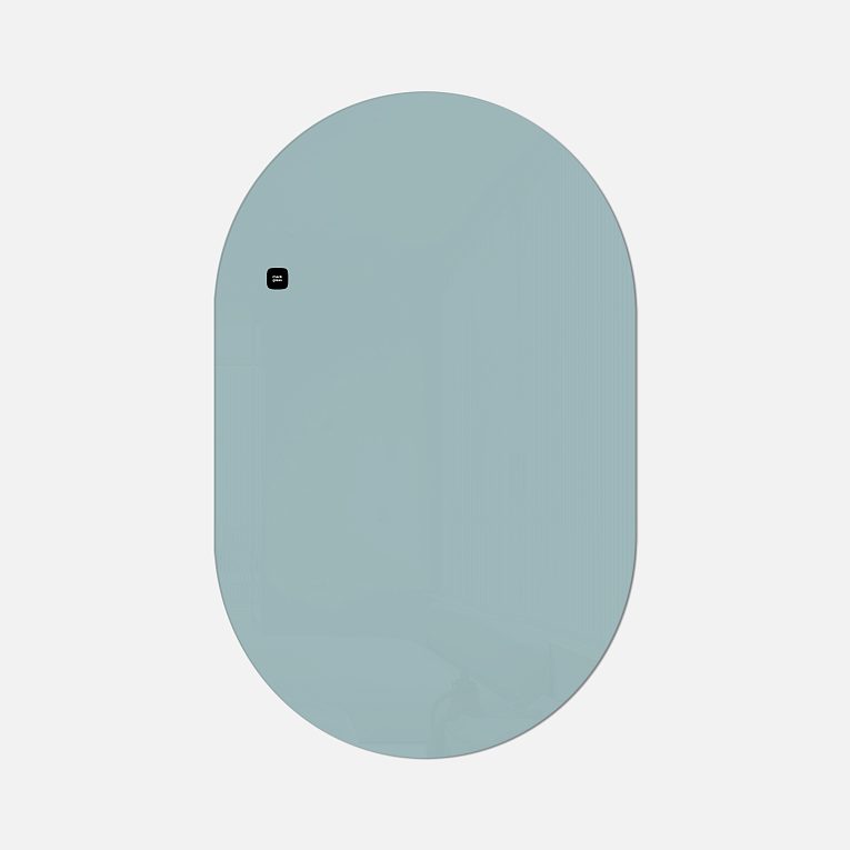 картинка Стеклянная магнитно-маркерная доска MG Oval, 60х95 см, цвет ледяное озеро от магазина MarkGlass