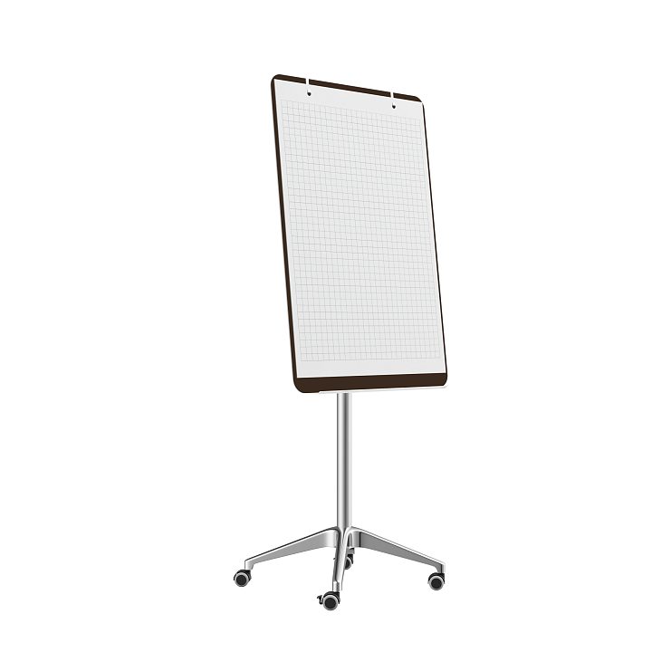 Мобильная стеклянная маркерная доска MG Flipchart Lux, цвет шоколад, ral 8014 Мобильная стеклянная маркерная доска MG Flipchart Lux, цвет шоколад, ral 8014