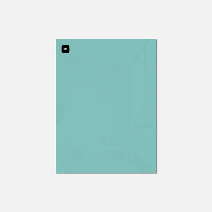 Стеклянная магнитно-маркерная доска MG BASIC, 45х60 см, цвет мятный, ral 6027 Стеклянная магнитно-маркерная доска MG BASIC, 45х60 см, цвет мятный, ral 6027